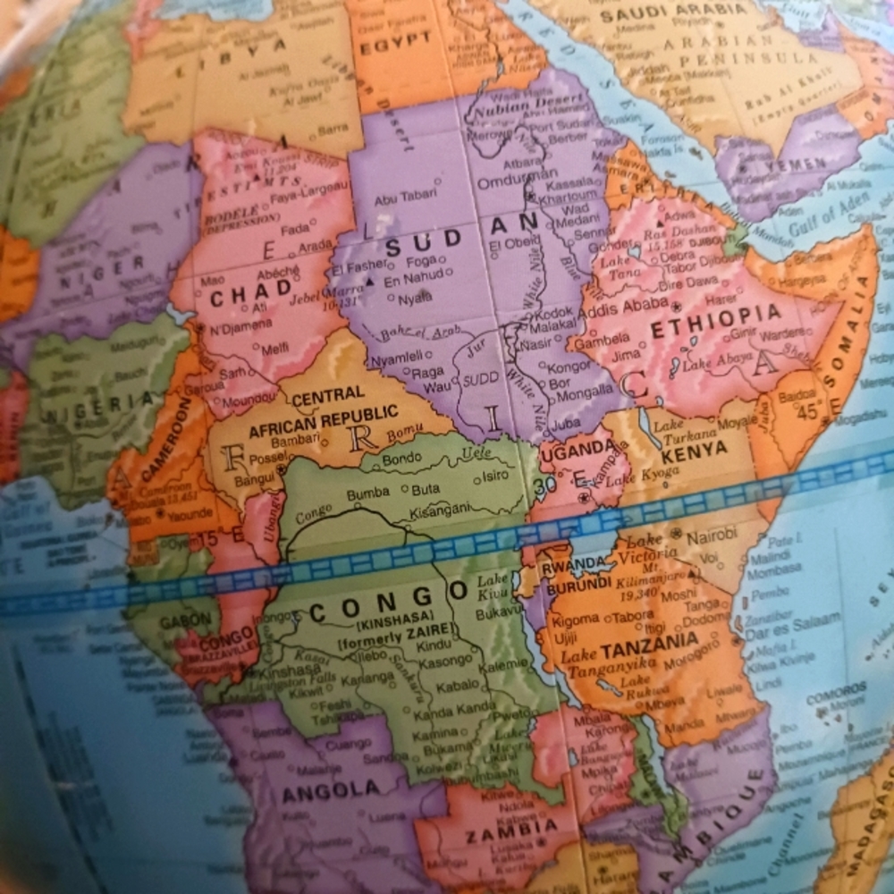 🌎Vintage Cram's Universal Terrestrial 🌎Large 16"×13"Globe,Nice Gift Item.🌎